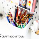 My IKEA Craft Room (Craft Corner) Tour 2018 | Yana Smakula #craftroom #ikeacraftroom #craftsuppliesstorage #ikeacraftroomstorage #ikeacraftroomideas #ikeacraftroomideassmallspaces