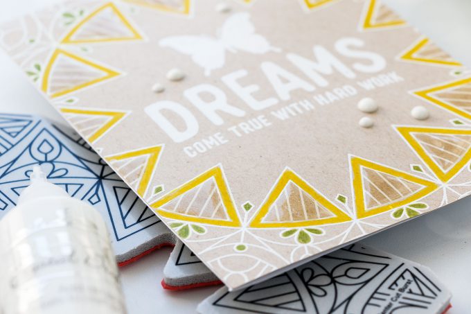 Simon Says Stamp | Dreams Come True With Hard Work Card by Yana Smakula + Photo Tutorial #sssflutteringby #simonsaysstamp #stamping #handmadecard