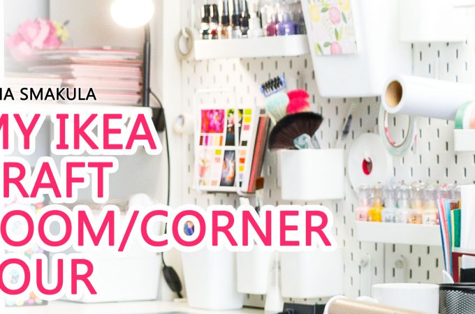 My IKEA Craft Room (Craft Corner) Tour 2018 | Yana Smakula #craftroom #ikeacraftroom #craftsuppliesstorage #ikeacraftroomstorage #ikeacraftroomideas #ikeacraftroomideassmallspaces