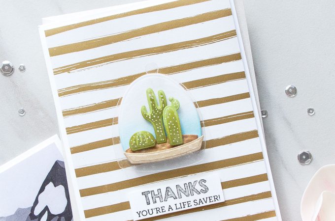 Spellbinders | You're A Lifesaver Card with Build A Terrarium Dies