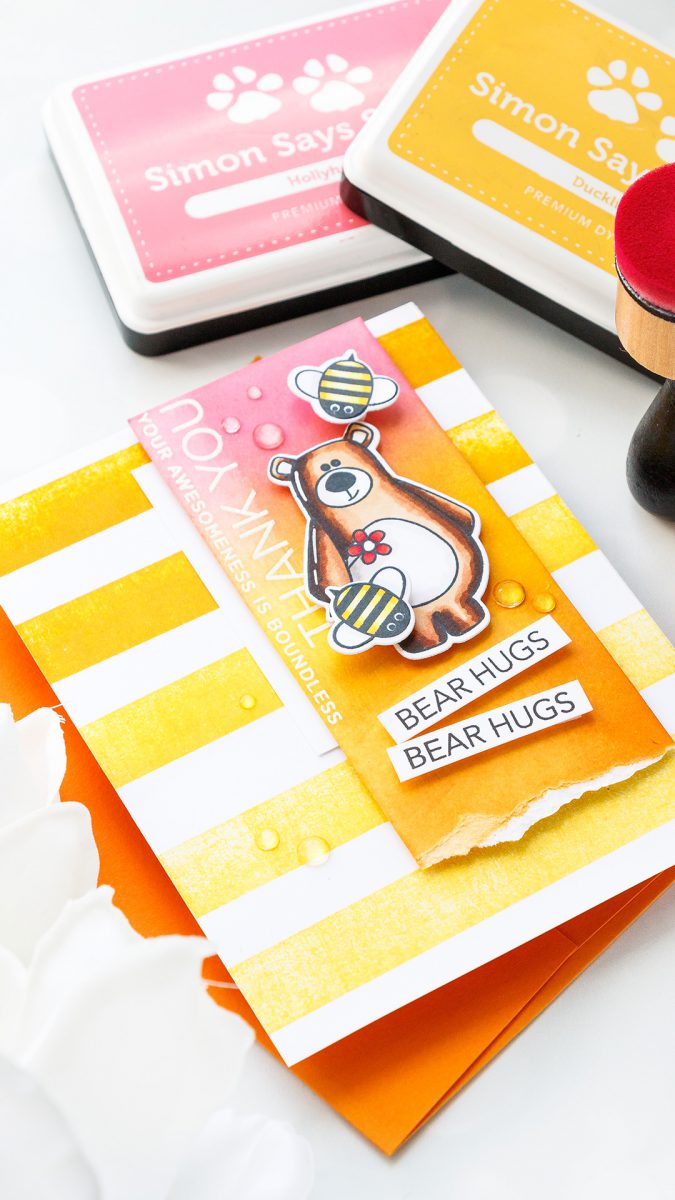 Simon Says Stamp | Thank You - Bear Hugs Card by Yana Smakula