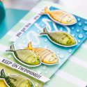 Simon Says Stamp | Keep On Swimming Card by Yana Smakula #simonsaysstamp #cardmaking #stamping #copiccoloring #fishcard