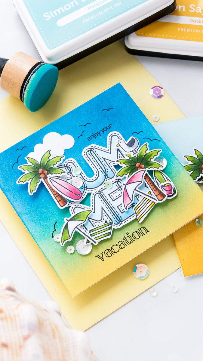 Simon Says Stamp | Soak Up Some Summer! Yippee For Yana Series. Video Handmade card by Yana Smakula #stamping #diecutting #cardmaking #handmadecard #simonsaysstamp #copicoloring #inkblendingSimon Says Stamp | Soak Up Some Summer! Yippee For Yana Series. Video Handmade card by Yana Smakula #stamping #diecutting #cardmaking #handmadecard #simonsaysstamp #copicoloring #inkblending