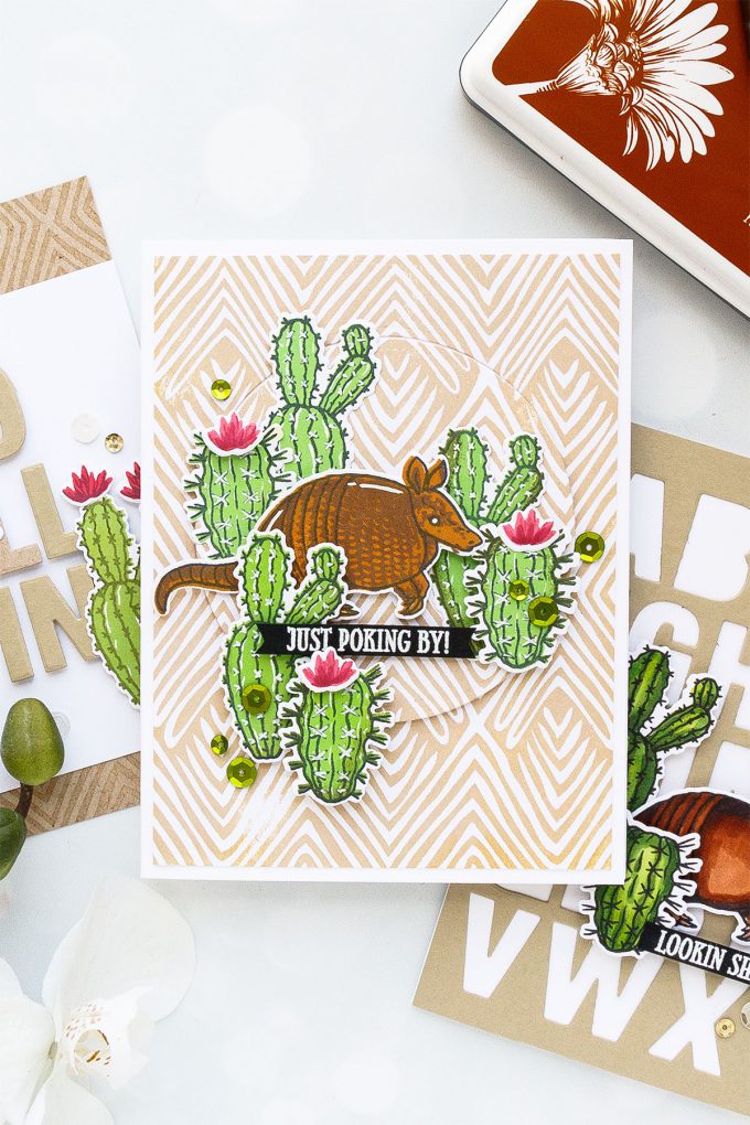 Hero Arts | Color Layering With Yana Series – Color Layering Armadillo Cards