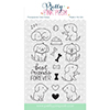 Pretty Pink Posh Playful Puppies Clear Stamp Set