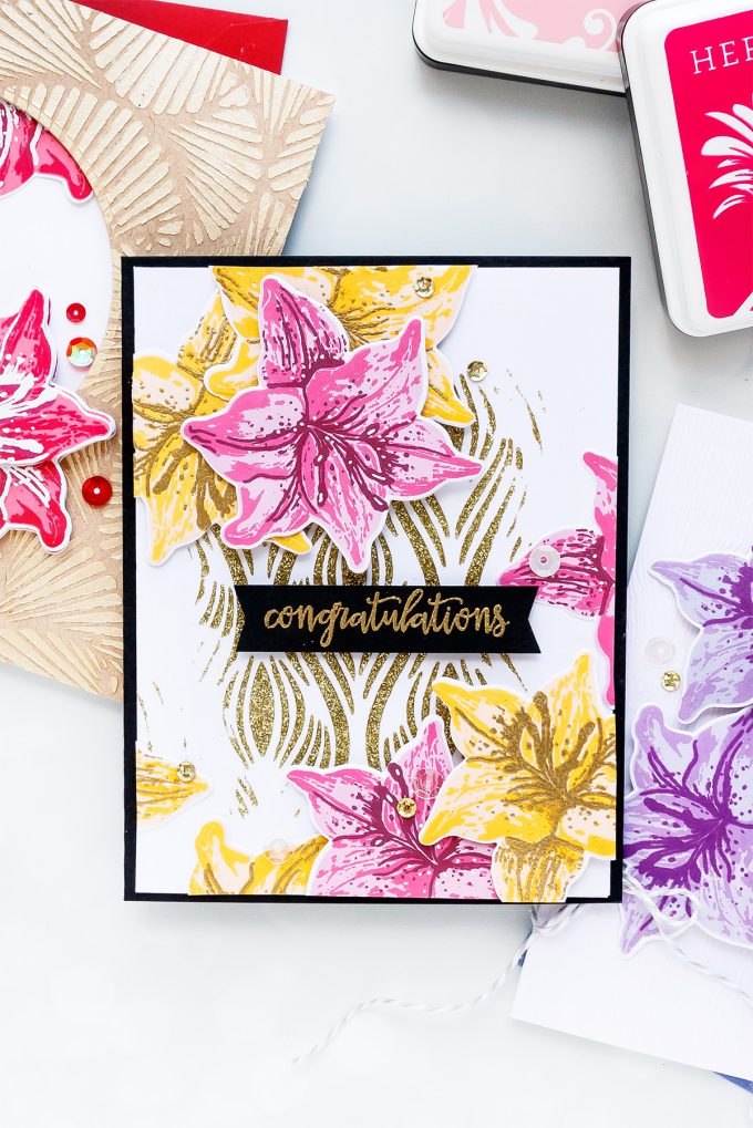 Hero Arts | Color Layering With Yana Series – Color Layering Tiger Lilly Cards