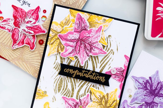 Hero Arts | Color Layering With Yana Series – Color Layering Tiger Lilly Cards