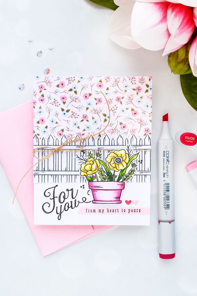 Simon Says Stamp | August Card Kit - Mandy's Flowers Take Three - For You Card by Yana Smakula #sss #sssck #simonsaysstamp #stamping #cardmaking #handmadecard