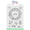 Pretty Pink Posh Autumn Wreath Clear Stamps