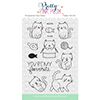 Pretty Pink Posh Cuddly Cats Clear Stamps