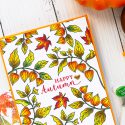 Hero Arts | Fall Foliage Cards. September 2018 My Monthly Hero Kit. Video tutorial. Pattern stamping 3 ways. #yscardmaking #heroarts #mymonthlyhero #cardmaking #fallcard #fallcardmaking #autumncard #heroartskit #cardkit #handmadecard