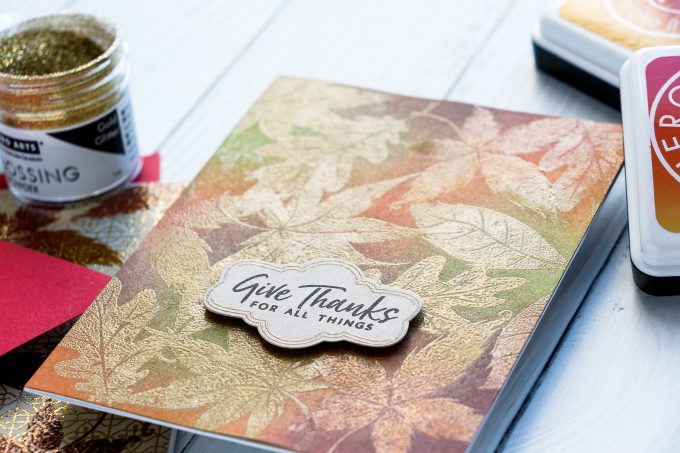 Hero Arts | Fall Foliage Cards. September 2018 My Monthly Hero Kit. Video tutorial. Pattern stamping 3 ways. #yscardmaking #heroarts #mymonthlyhero #cardmaking #fallcard #fallcardmaking #autumncard #heroartskit #cardkit #handmadecard