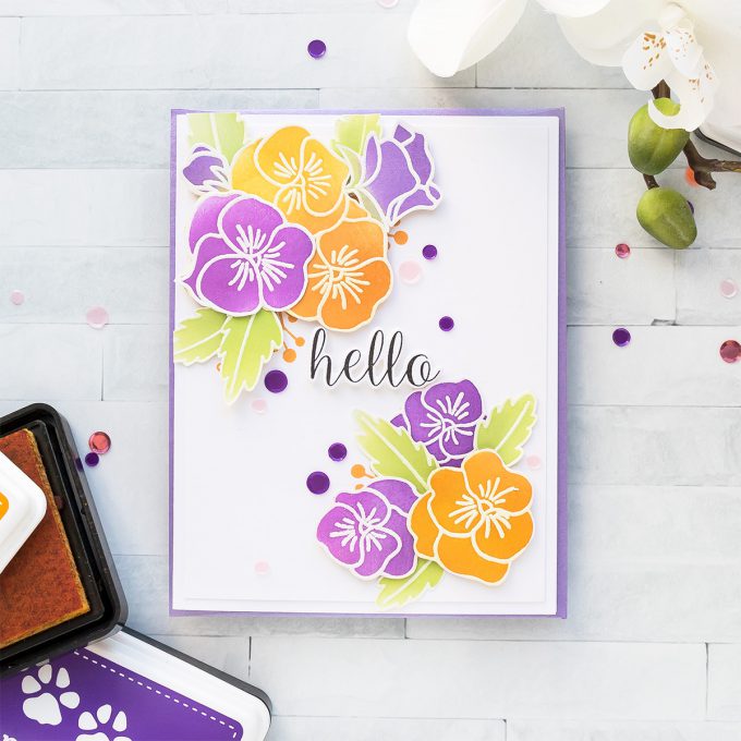 STAMPtember | Pretty Pink Posh - Fall Pansies. Video