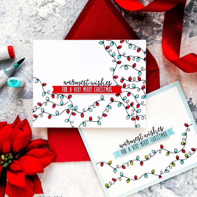 STAMPtember | Neat & Tangled - Minimalistic Christmas Card Trio featuring Neat & Tangled Clear Stamps Holiday Helpers Sss101923 Stamptember Exclusive #ydcardmaking #neatandtangled #christmascard #minimalisticcard #stamping