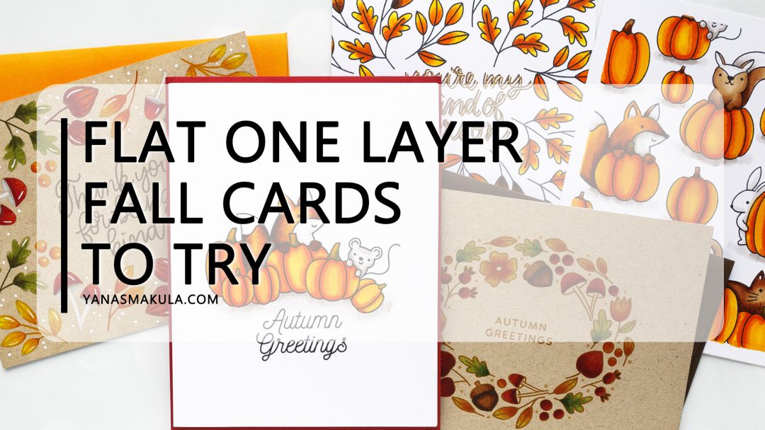 One Layer Stamping - Fall Cards 5 Ways with Pretty Pink Posh Pumpkin Patch Critters, Simple Sayings: Kind and Autumn Wreath stamp sets #yscardmaking #stamping #prettypinkposh #onelayercard #fallcard #autumncard