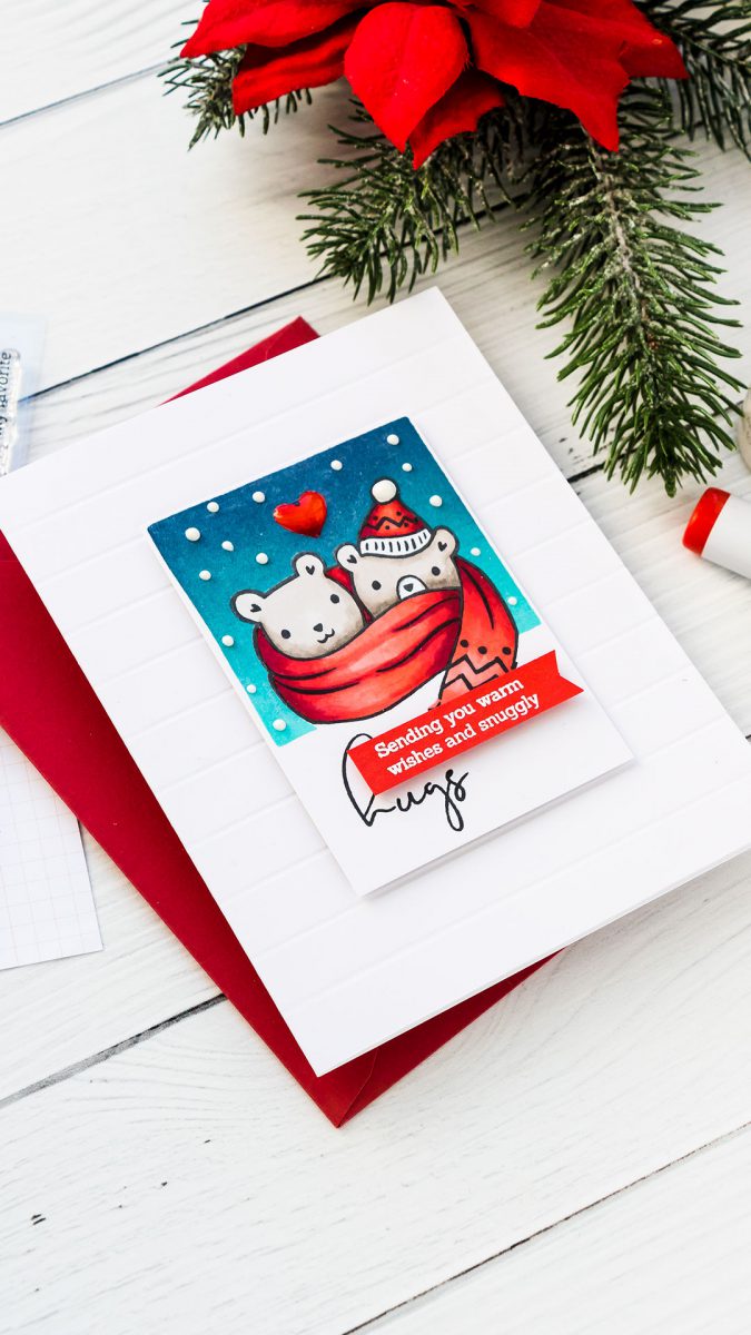 Pinkfresh Studio | More Simple Cardmaking. Winter Hugs Card. Video