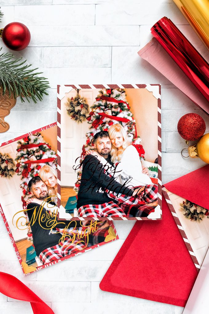 Spellbinders Glimmer | Hot Foiled Holiday Photo Cards. Video