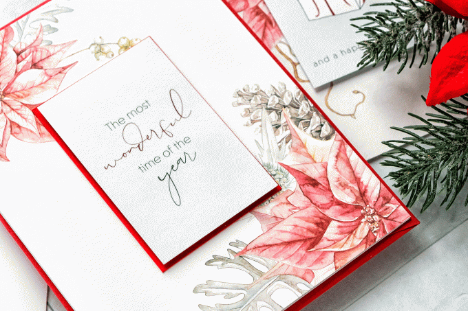 How to make Holiday Christmas cards using patterned paper only. Christmas cards using minimal supplies. 