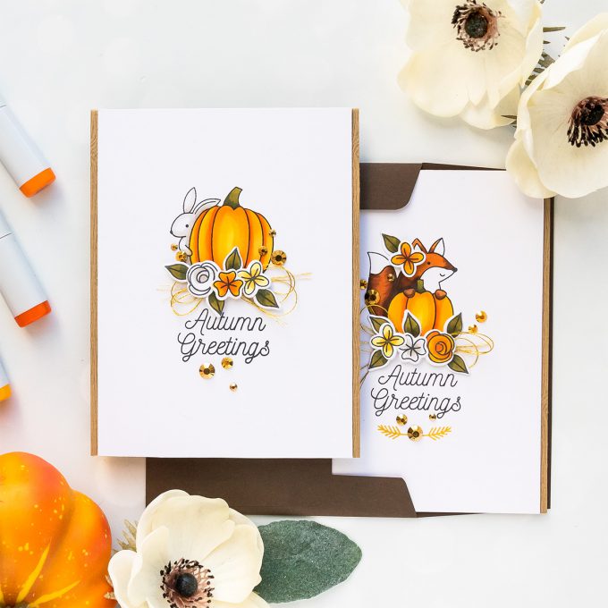 Pretty Pink Posh | Autumn Greeting Cards