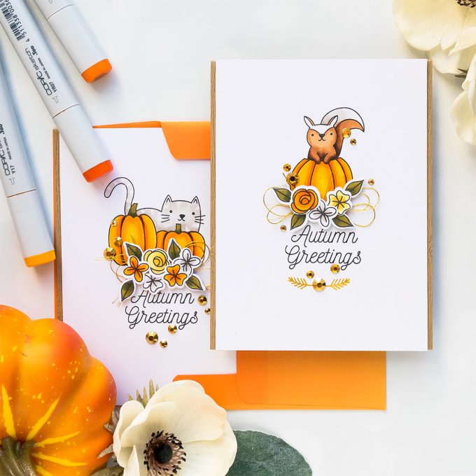 Pretty Pink Posh | Autumn Greeting Cards