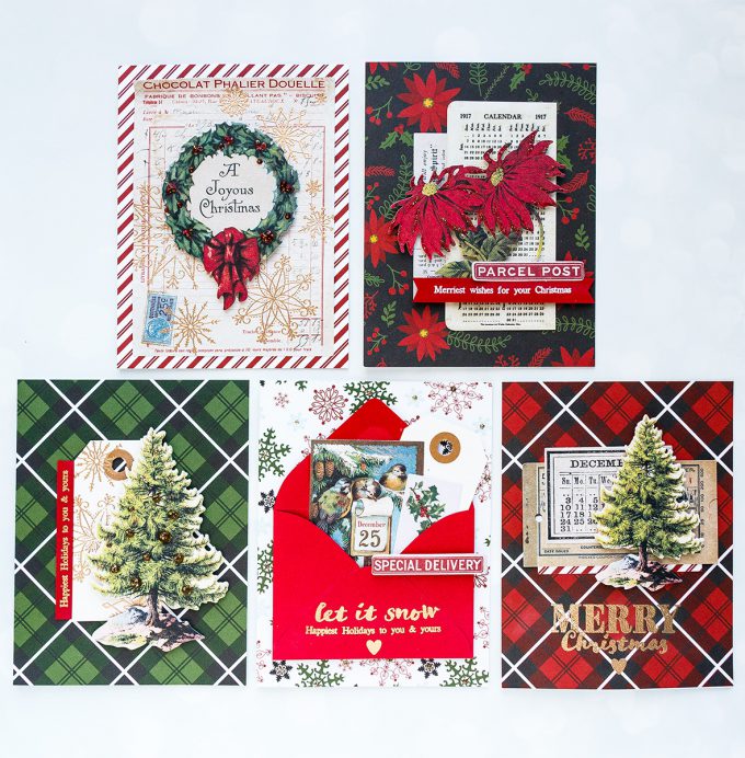 Simon Says Stamp | Limited Edition Holiday Card Kit - 5 Vintage Holiday Cards. Video