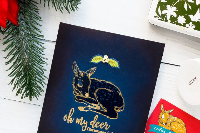 Oh My Deer, Christmas is Here card by Yana Smakula for Hero Arts