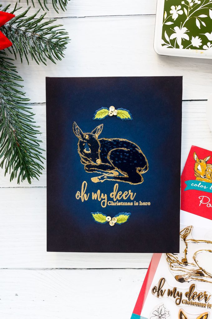 Oh My Deer, Christmas is Here card by Yana Smakula for Hero Arts