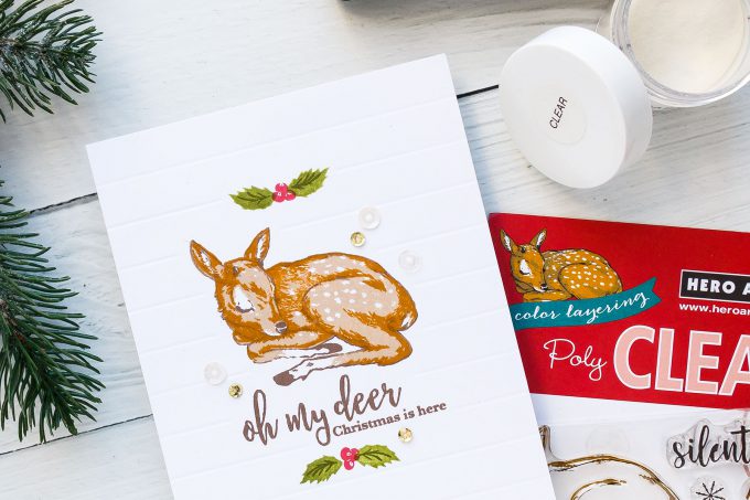 Oh My Deer, Christmas is Here card by Yana Smakula for Hero Arts