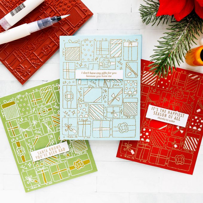 Hero Arts | Stationery Style Holiday Cards. November 2018 My Monthly Hero Kit. Video (Blog Hop + Giveaway)