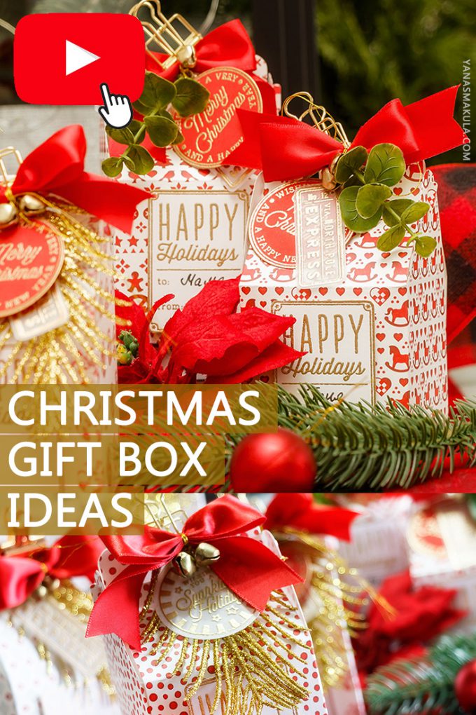 Last Minute Christmas Gift Box Ideas for Small Gifts. Video tutorial. Handmade gift boxes by Yana Smakula.