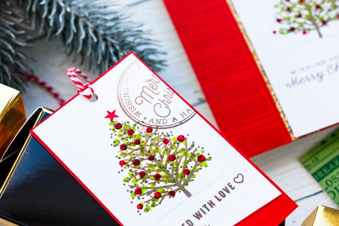 Last Minute Handmade Christmas Cards. Video tutorial. Projects by Yana Smakula for Hero Arts