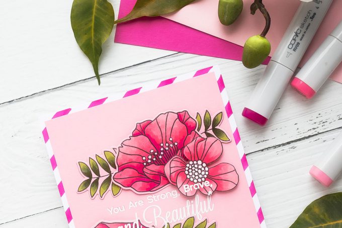 Handmade Female Birthday Card Idea. Video tutorial by Yana Smakula for My Favorite Things