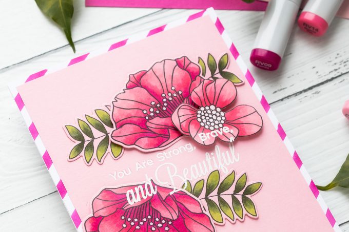 Handmade Female Birthday Card Idea. Video tutorial by Yana Smakula for My Favorite Things