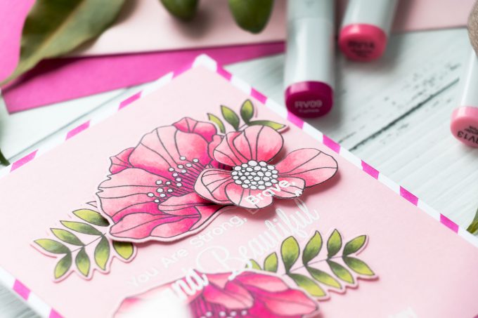 Handmade Female Birthday Card Idea. Video tutorial by Yana Smakula for My Favorite Things