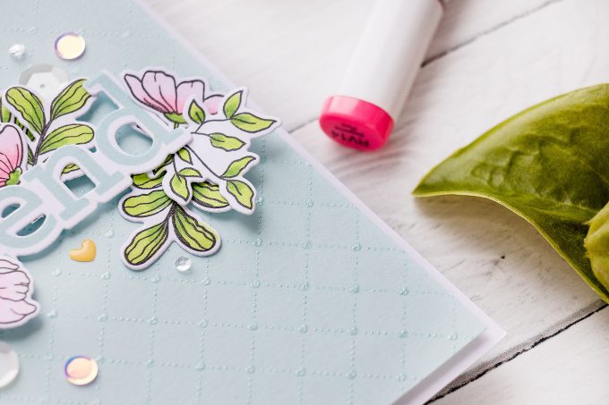 Simon Says Stamp | Clean & Simple Floral Friendship Card - Thank You For Being My Friend. Video tutorial by Yana Smakula 