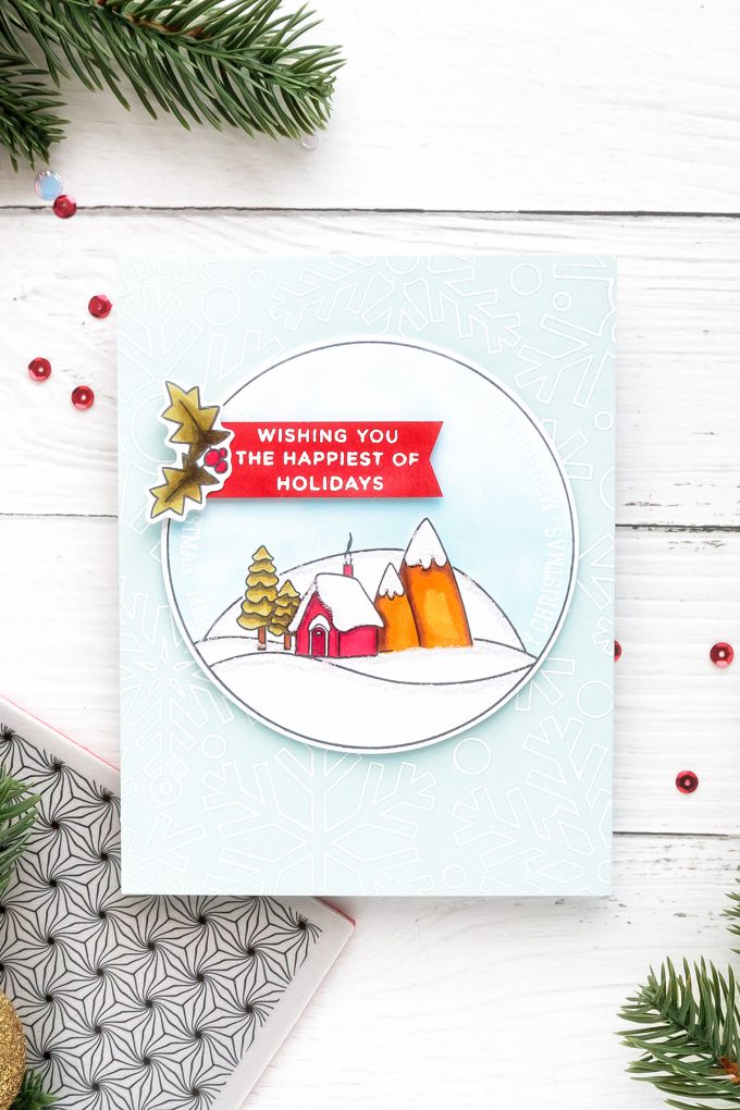 Simon Says Stamp | Happy Holidays Christmas Card by Yana Smakula