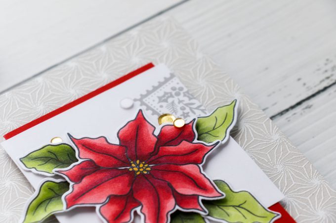 Simon Says Stamp | Merry Christmas Poinsettia Card by Yana Smakula