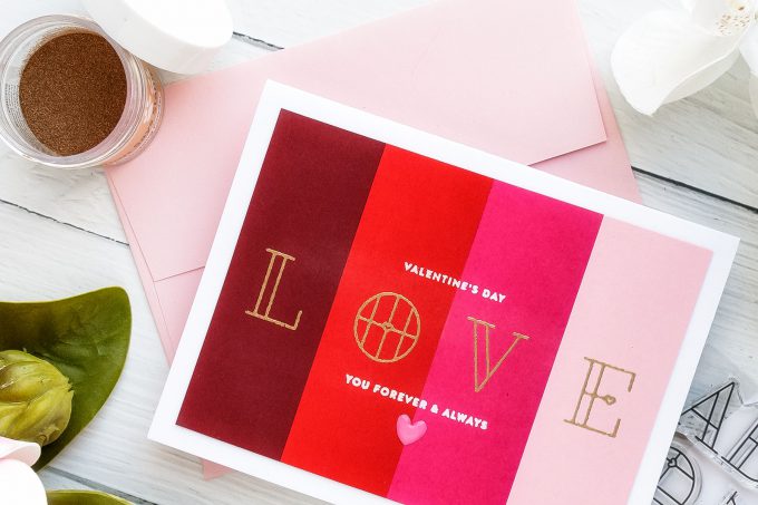 Color Blocked Valentine's Day Card by Yana Smakula for Simon Says Stamp