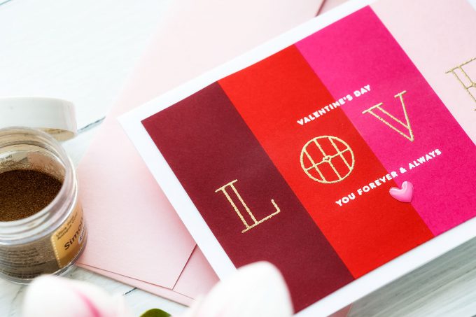 Color Blocked Valentine's Day Card by Yana Smakula for Simon Says Stamp