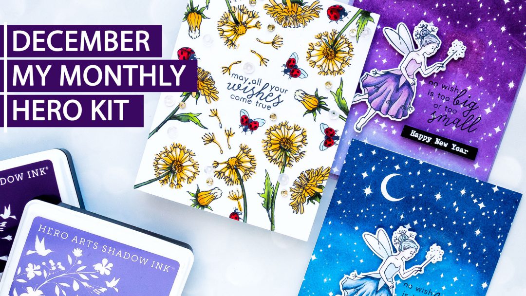 December 2018 My Monthly Hero Kit. Video (Blog Hop + Giveaway)