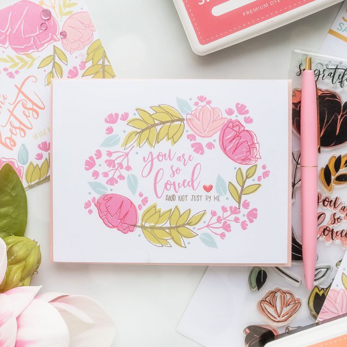 One Layer Floral Cards 4 Ways. Video tutorial by Yana Smakula