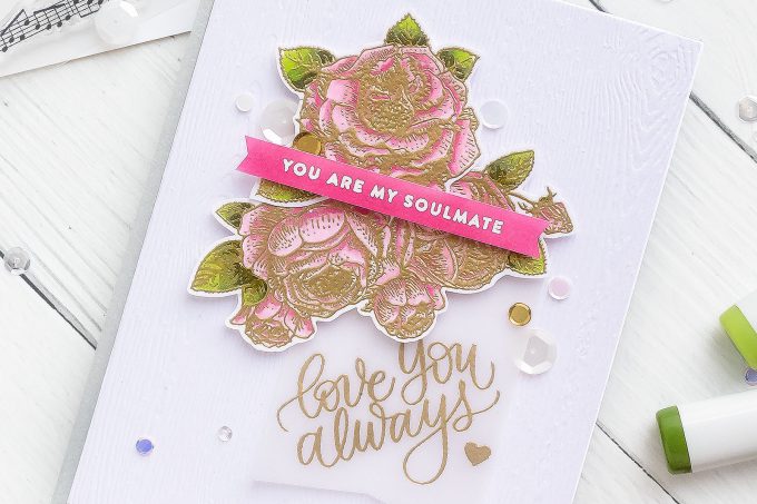 Simon Says Stamp | You Are My Soulmate - Valentine's Day Card. CAS Cardmaking. Video tutorial by Yana Smakula