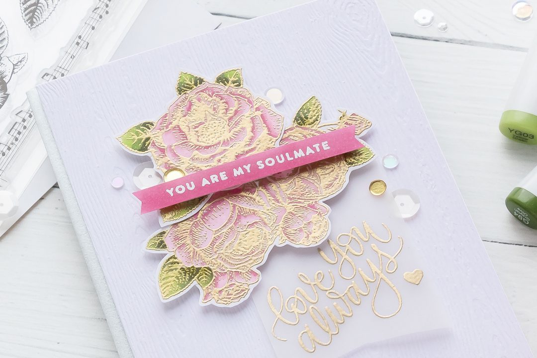 Simon Says Stamp | You Are My Soulmate - Valentine's Day Card. CAS Cardmaking. Video tutorial by Yana Smakula