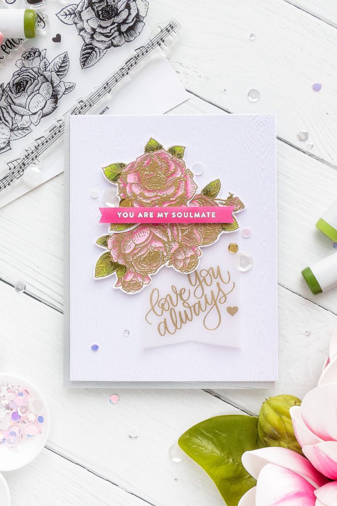 Simon Says Stamp | You Are My Soulmate - Valentine's Day Card. CAS Cardmaking. Video tutorial by Yana Smakula