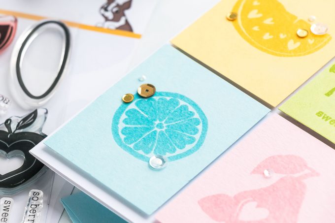 Simon Says Stamp | Color Blocking in Cardmaking - Take One - Grateful for You Fruit Card by Yana Smakula