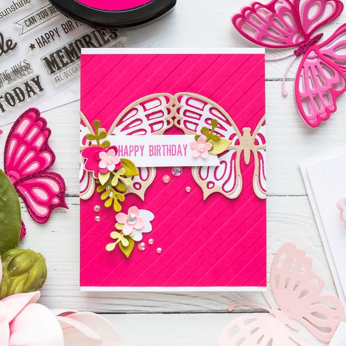 Spellbinders | February 2019 Large Die of the Month - Layered Butterfly Cards