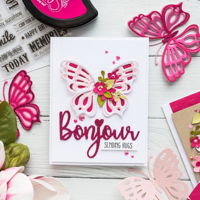 Spellbinders | February 2019 Large Die of the Month - Layered Butterfly Cards