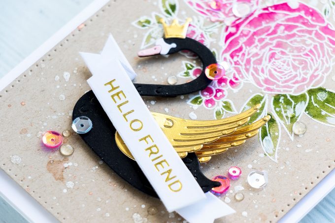 Spellbinders | Die Cut Swan Cards with Watercolor Florals. Video