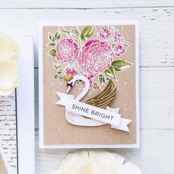 Spellbinders | Die Cut Swan Cards with Watercolor Florals. Video