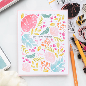 Simon Says Stamp | Floral Pattern Birthday Card. Video